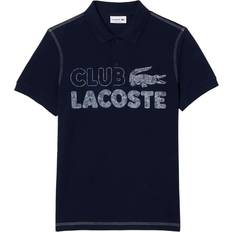 Lacoste Sportswear Garment Polo Shirts Lacoste Mens Printed Organic Cotton Polo Shirt