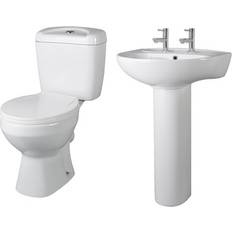 Water Toilets Balterley Adley Round Ceramic Bathroom Bundle 550mm