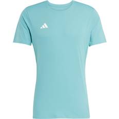 Recycled Fabric T-shirts adidas Funktionsshirt Adizero E Tee Powder Teal - Powder Teal