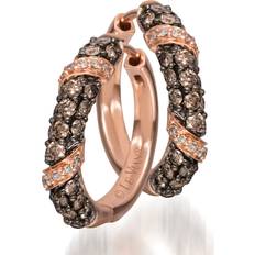Diamond - Rose Gold Earrings Le Vian 14ct Rose Gold Diamond Earrings