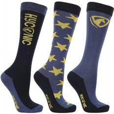 Unisex Adult Stars Socks - Gul/Blå