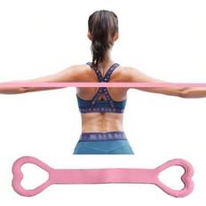 Straps on sale Shein 8 Word Stretcher Silicone Back Yoga Belt