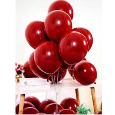 Red Latex Balloons Shein 20pcs 25cm Pomegranate Red Balloons