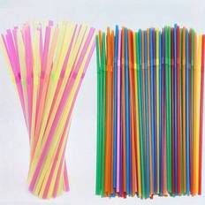 Shein 100pcs Multi-Purpose Family Drink Straws
