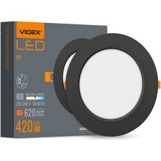 LED Downlight 6W Rund Sort Neutral Hvid
