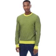 HUGO BOSS Green Tops HUGO BOSS Kapoko Knitted Cotton Sweatshirt - Green