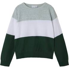Name It Grøn Striktrøjer Name It Pullover NKMVohan Langærmet Striktrøje - Grøn