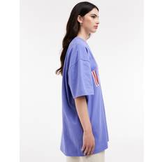 Tskally Oversized Tshirt Kortärmade T-shirt - Bright Purple
