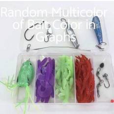 Fishing Equipment Shein Soft Bait Lure Kit T-Style Lead Head