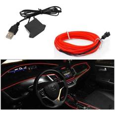 Red String Lights & Light Strips 3 5M Car LED Cold Strips Line Decorative Light Strip