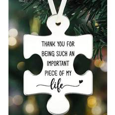 Acrylic Christmas Tree Ornaments Shein Puzzle Piece Acrylic Gift Christmas Tree Ornament