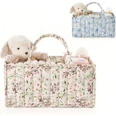 Diaper Organizers Shein Floral Diaper Caddy Organizer Basket