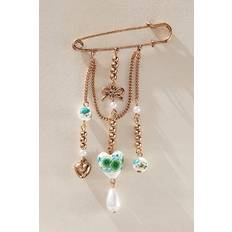 Green Brooches Free People Brooch - Sage Green