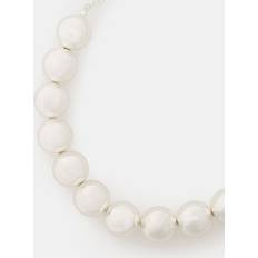 Grey Necklaces Accessorize Chunky Bead Collar Necklace - Grey