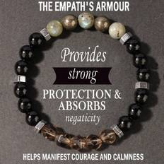 Vehhe Natural Stone Hand Bracelet Pyrite Quartz Tea Crystal - Men