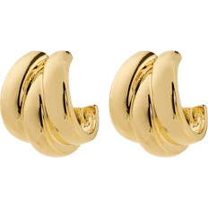 Diamanter - Guldbelagt Øreringe Pilgrim Damia Earrings Goldplated Guld - Guld