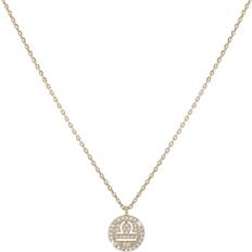 Montini Halsband Montini Guldfärgat Halsband Stjärntecken Symbol - Vågen