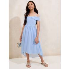 Off-Shoulder Klänningar Barnkläder Lipsy Blue Bow Cold Shoulder Occasion Dress