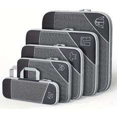 Temu 5pcs Large Capacity Compression Packing Cubes Set