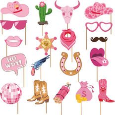 Photoprops Shein Western Female Cowgirl Photo Booth Props Set 19 Pieces