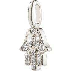 Pilgrim Silver Berlocker & Hängen Pilgrim Charm Mini Hamsa Vedhæng - Sølvbelagt