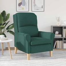 vidaXL Modern Dark Green Standard Armchair 76cm