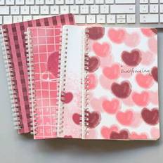 Multicoloured Notepads Shein 4pcs A5 Spiral Notebook Set