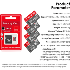 Shein TF Micro SD Memory Card 32GB 64GB 128GB 256GB 512GB 16GB 8GB