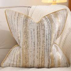 Shein Vintage Striped Chenille Jacquard Throw Pillow Cushion Cover
