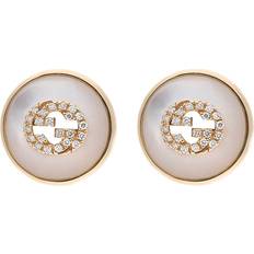 Gucci Rose Gold Earrings Gucci Interlocking 18ct Rose Gold Stud Earrings