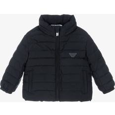 Emporio Armani Boys Hooded Down Puffer Jacket - Navy Blue