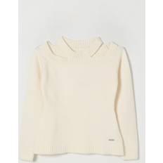 White Knitted Sweaters Monnalisa Sweater Kids - White