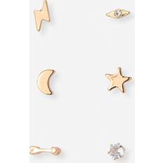 Montini Smycken Montini 6 Guldfärgade Studs Olika Motiv 4