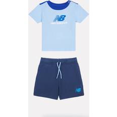 Set NB Jersey Ringer Tee FT Short Set - Blå