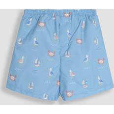 Bomull Badbyxor Barnkläder JoJo Maman Bébé Pale Blue Swim Shorts With Nappy