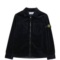 Stone Island Shirts Stone Island Junior Corduroy Zip-Up Shirt Kids - Blue