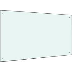 vidaXL White Splash Guard 60cm