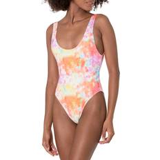 Guess Women Swimsuits Guess One Piece Swimsuit Positano Coral Flowers
