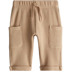 H&M Waffled Cotton Trousers - Beige (1237412002)