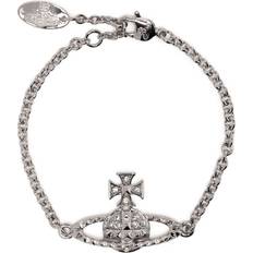 Vivienne Westwood Mayfair Orb-plaque Bracelet Brass - Silver