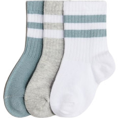 H&M Baby 3-Pak Strømper - Turkis/Hvid