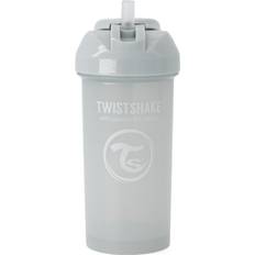 Gråa Vattenflaskor Twistshake Straw Cup 360ml Light Grey