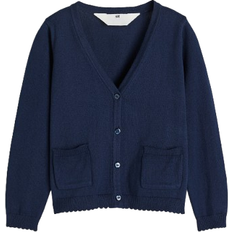 H&M Cotton School Cardigan - Navy Blue (1167345001)