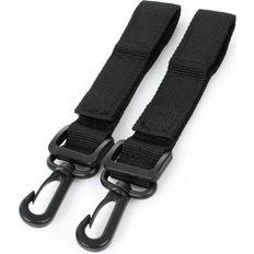 Ganchos para cochecito ABC Design Enganches Para Bolso Cambiador Universal Negro