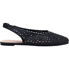 Slingback Ballerinas Shein New Women Chic Fashion Comfortable Breathable Raffia Flat Shoes, Cute And Suitable For Daily Wear, Holidays And Summer