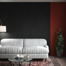 Slate Grey Acoustic Slat Wall Panel 240cm x 60cm