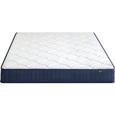 White Noise Tight Top Single Blue/White Coil Spring Matress 90x190cm