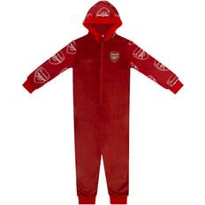 Zipper Pyjamases Children's Clothing Arsenal FC Boys All-in-One Loungewear Kids - Red