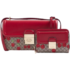 River Island Monogram Satchel Bag Bundle - Red Lock Cherry