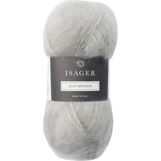 Isager Garn & Håndarbejdsudstyr Isager Silk Mohair Light Grey 212m
